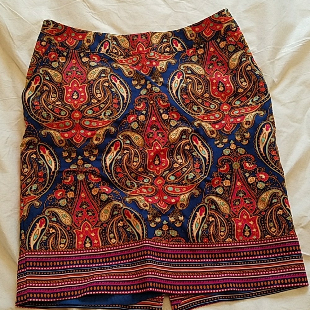 Multicolor paisley pencil skirt - Merona